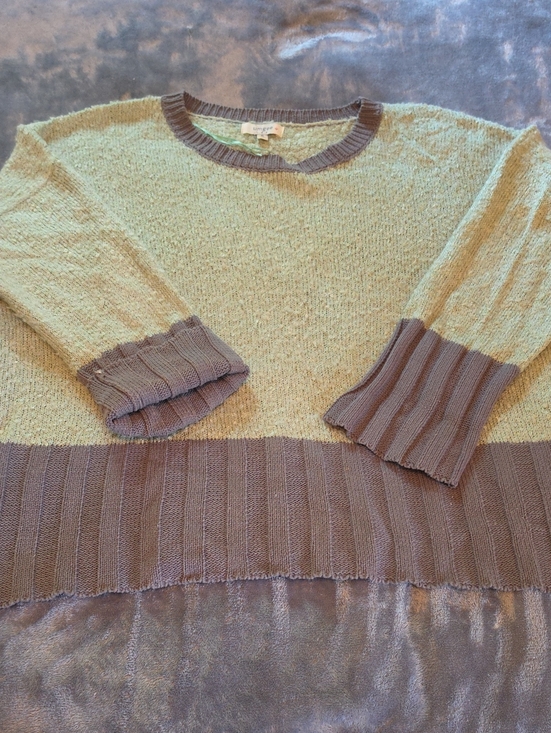Umgee Sweaters - Light Green  Women's Crewneck Sweater - Umgee